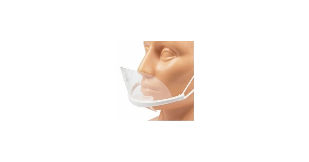 Mouth visor transparent