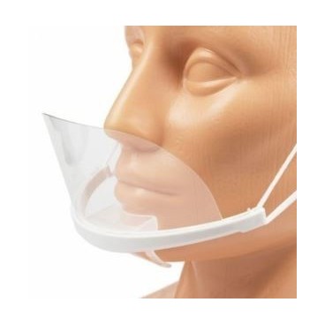 Mouth visor transparent